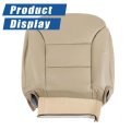 4 Pcs Tan Artificial Leather Seat Cover Front Driver And Passenger Side Bottom Top Lean Back Replacement For Chevy Tahoe