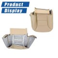 4 Pcs Tan Artificial Leather Seat Cover Front Driver And Passenger Side Bottom Top Lean Back Replacement For Chevy Tahoe