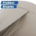 4 Pcs Tan Artificial Leather Seat Cover Front Driver And Passenger Side Bottom Top Lean Back Replacement For Chevy Tahoe