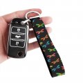 Tongluoye Colorful Dragonflies Keychain Wristlet For Women Portable Trendy Lanyards Keys Soft And Comfortable To Touch Suitable
