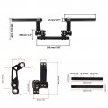 Innoglow 7 8 Motorcycle Handlebar Adjustable Steering Handle Bar Set Kit System 22mm Fit For Most 125cc Scooter