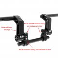 Innoglow 7 8 Motorcycle Handlebar Adjustable Steering Handle Bar Set Kit System 22mm Fit For Most 125cc Scooter