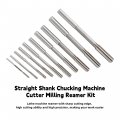 Waltyotur 10pcs Hss H7 Chucking Reamer Set 3-12mm Straight Shank Machine Cutter Milling Kit For Lathe