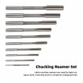 Waltyotur 10pcs Hss H7 Chucking Reamer Set 3-12mm Straight Shank Machine Cutter Milling Kit For Lathe