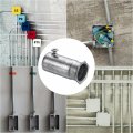 Uxcell Emt Coupling 20mm 13 16 Inch Set Screw Conduit Fittings 47mm Length Electrical Pipe Connector 0 6mm Wall Thick 25pack