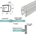 Universal Clear Polycarbonate U Channel With Soft Vinyl Bulb Seal For 5 16 In 3 8 And 1 2 Glass 73 Long Agt4305-73