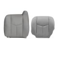 Driver Side Bottom Top Lean Back Leather Seat Cover Light Gray 922 For Chevy Gmc Tahoe Suburban Avalanche Yukon Silverado 