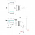 Dura Faucet Single Lever Rv Shower Matte Black