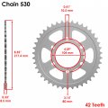 Caltric Rear Wheel Chain Sprocket Compatible With Kawasaki Zx900 Ninja Zx-9r 1998-2001 41 Teeth