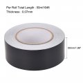 Uxcell Aluminum Foil Tape Black Matte Non Reflective 50mmx50m 164ft For Hvac Sealing Patching Hot And Cold Air Ducts