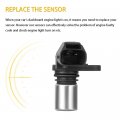Ocpty 2pcs Engine Crankshaft Position Sensor Fits For 2007-2013 Volvo C30 2002-2013 C70 2004-2011 S40 2002-2009 2012 S60