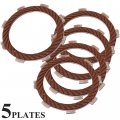 Caltric Clutch Friction Plate Compatible With Kawasaki An110 An 110 An-110 2000-2002 5 Plates