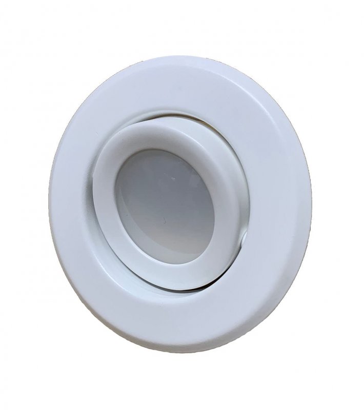 4-inch Line Voltage Trim Recessed Light Fit Halo Juno Adjustable Gimbal Ring White