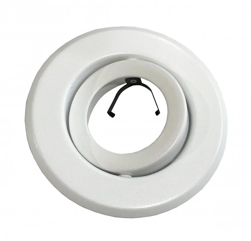 4-inch Line Voltage Trim Recessed Light Fit Halo Juno Adjustable Gimbal Ring White