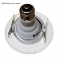 4-inch Line Voltage Trim Recessed Light Fit Halo Juno Adjustable Gimbal Ring White
