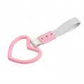 Dwl Jdm Tsurikawa Ring Heart-shaped Car Hand Strap Japanese Subway Train Busle Hand Drift Charm Bosozoku Pink 