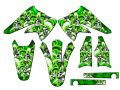 2004-2005 Kx 250 F Jester Green Senge Graphics Base Kit For Kawasaki 