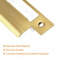 Uxcell Door Strike Plate 68mm X 39mm 201 Stainless Steel Latch Deadbolt For Frame Jamb Gold
