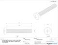 316 Stainless Steel Machine Screw Plain Finish Pan Head Phillips Drive Meets Din 7985 35mm Length Fully Threaded M5-0 8 Metric 