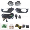 Wflnhb 2pcs Fog Lights Replacement For Toyota Camry 2007-2009 Clear Lens With Bulbs Bezel Wiring Harness Switch Kit Left Right