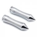 Httmt- 7 8 Motorcycle Chrome Spike Handle Grips Compatible With H-d Road King Ultra Touring Vtx 1800 Yamah Star