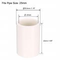 Uxcell 25mm Straight Pvc Pipe Fitting Coupling Adapter Connector 5 Pcs
