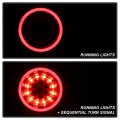 Acanii For Halogen Type 2018-2022 Jeep Wrangler Jl Black Housing Led Round Sequential Tail Lights Lamps Assembly