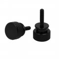 Uxcell Computer Pc Case M3x12mm Aluminum Alloy Knurled Thumb Screws Black 10pcs