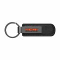 Ipick Image For Hemi Powered Gunmetal Black Metal Plate Pu Leather Strap Key Chain Keychain Official Licensed Dodge Ram