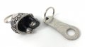 Bravo Bells 3-d Sugar Skull Biker With Hanger Motorcycle Bell Accessory Or Key Chain For Luck
