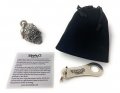 Bravo Bells 3-d Sugar Skull Biker With Hanger Motorcycle Bell Accessory Or Key Chain For Luck