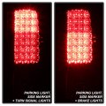 Acanii For 2000-2006 Chevy Suburban 1500 2500 Tahoe Red Clear Led Tail Lights Brake Lamps Driver Passenger Side