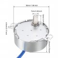 Uxcell Metal Gear Synchronous Synchron Motor Ac 100-127v 2-2 4rpm 50-60hz Cw 4w