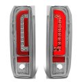 Dna Motoring Tl-f15094-led-rd3d-ch-cl Led 3d Tail Light Assembly Driver Passenger Side For 90-96 Ford F150 90-97 F250 F350 