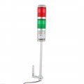 Uxcell Tb50-2t-d Dc 24v Red Green Tower Lamp Industrial Signal Warning Stack Light