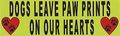 10in X 3in Dogs Leave Paw Prints Magnet Bumper Dog Magnetic Magnets Car By Stickertalk 