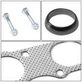 Aluminum Exhaust Manifold Header Gasket Set Compatible With 99-09 Honda S2000 Ap1 A 0 2 2 Dohc