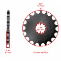 Caltric O-ring Drive Chain And Sprockets Compatible With Triumph Daytona T595 1997 1998