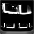 Led Drl Black Clear Side Headlight Corner Lamps Tool Kit Compatible With Dodge Ram Truck 94-02