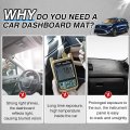 Cartist For Suede Dash Cover 2017 2018 2019 2020 2021 2022 Kia Niroboard Mat Non-slip Dash Pad Carpet Odorless Sunshade Glare