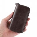 Uxcell Leather Car Key Fob Case Holder Smart Keychain Protector Cover Universal For Men And Women Coffee