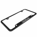 Ipick Image Made For Hemi Powered Black Real 3k Carbon Fiber 50 States 4 Holes License Plate Frame