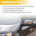 X Autohaux Car 3 Led Front Right Side Mirror Turn Signal Light 87623-2p000 For Kia Sorent 2012-2015