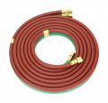 15 Feet Grade T 1 4 Oxyfuel Welding Cutting Twin Hose With Bb Fittings Sa A 