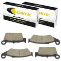 Caltric Front Rear Brake Pads Compatible With Kawasaki Kx250 Kx-250 Kx250f 2004-2017