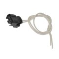 Fog Light Connector For Chevy Silverado 1500 And 3500 2007 To 2013 Plastic Rectangle Female With Brass Bullet Terminals 