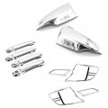 Sizver Chrome Door Mirror Handle Tail Light Covers For 2012-2014 Toyota Camry Xv50 W Signal 