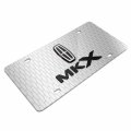 Ipick Image For Lincoln Mkx 3d Logo On Front Grill Pattern 12 X6 Brushed Aluminum License Plate
