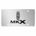 Ipick Image For Lincoln Mkx 3d Logo On Front Grill Pattern 12 X6 Brushed Aluminum License Plate