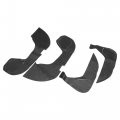 1 Set Door Anti Kick Pad Stickers Carbon Fiber Pattern Anti-scratch Guard Protector For Lexus Nx 20 Series 2021-2023 